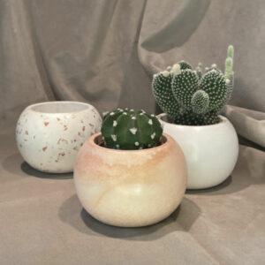 collection Mix & Match, vase boule écorésine